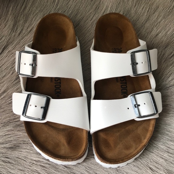white birkenstocks 38